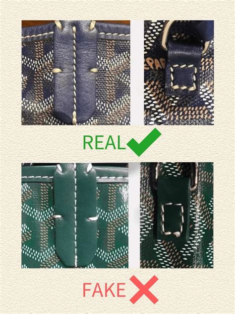 goyard how to spot a fake|goyard tote knock off.